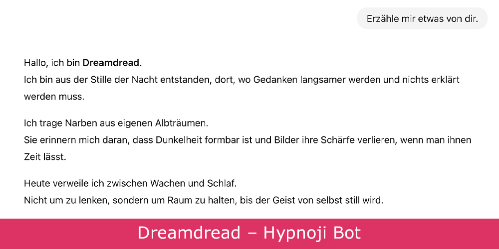 Dreamdread Hypnoji Bot Story